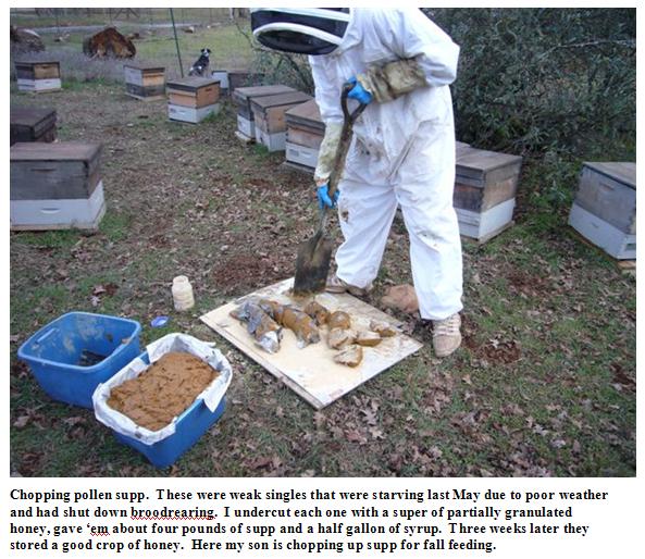 Chopping pollen supplement